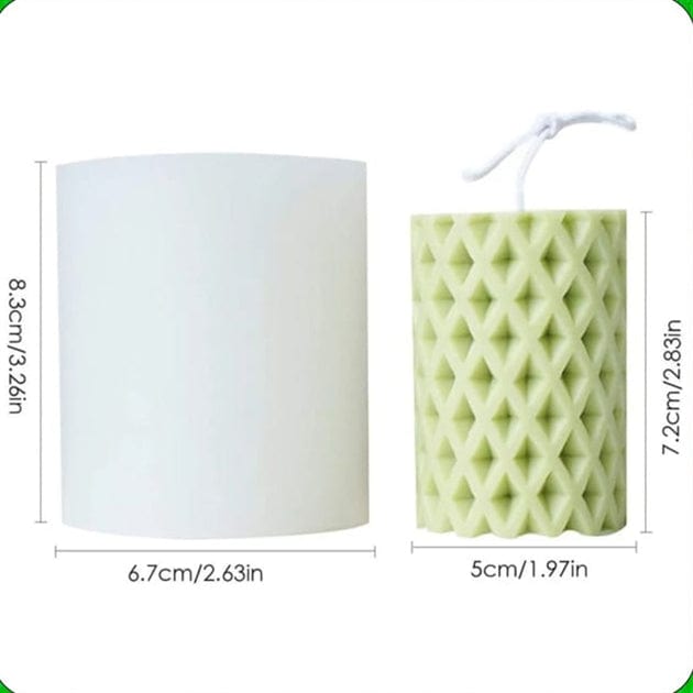 My Store Silicon Mould ROUND WRAFFER CANDLE MOULD