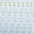 My Store STICKER SHEET New Emboss Sticker D21