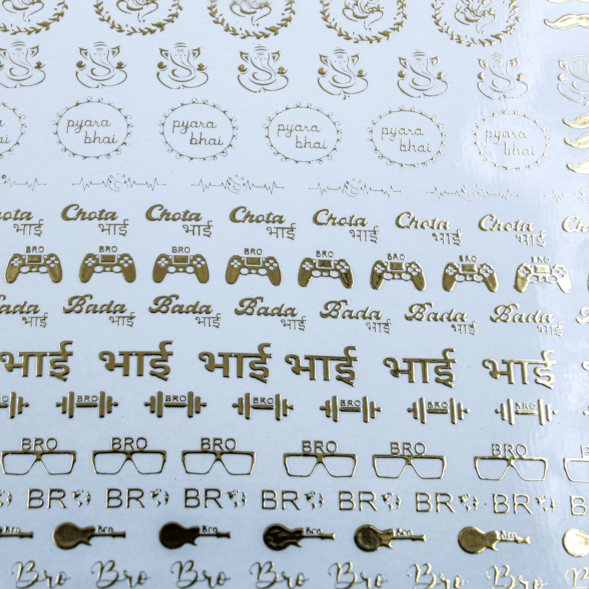 My Store STICKER SHEET New Emboss Sticker D22