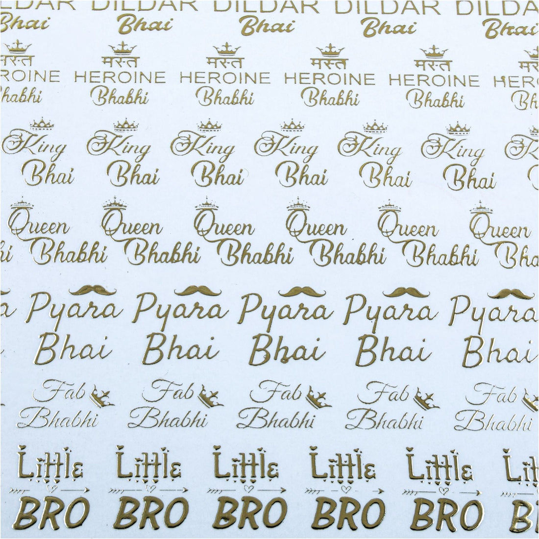 My Store STICKER SHEET New Emboss Sticker D23