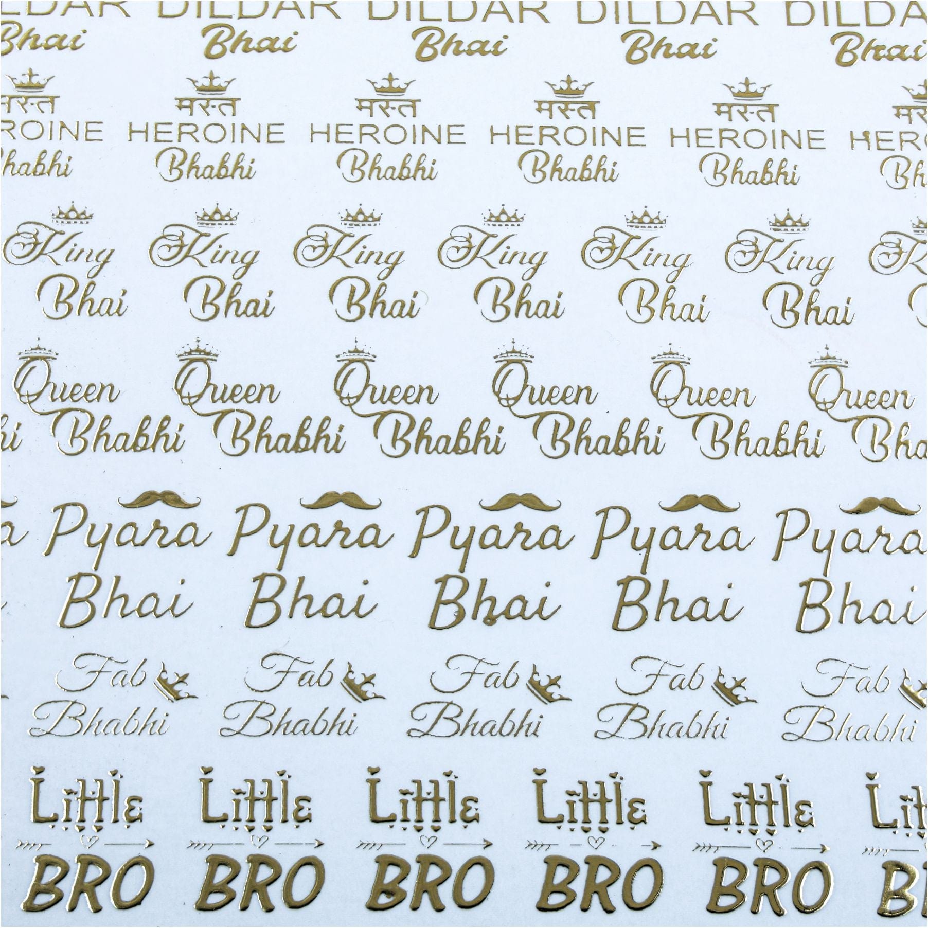 My Store STICKER SHEET New Emboss Sticker D23
