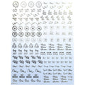 My Store STICKER SHEET New Emboss Sticker D24