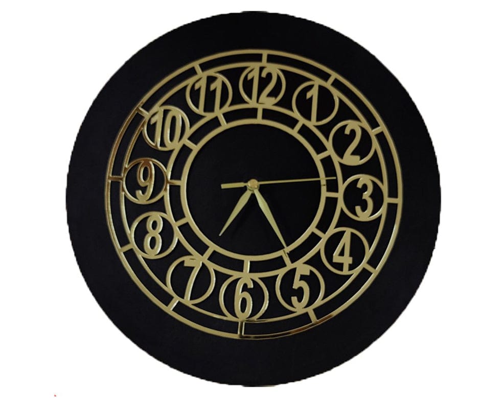 My Store ACRYLIC CUTOUT GOLD CLOCK ACRYLIC CUTOUT 012