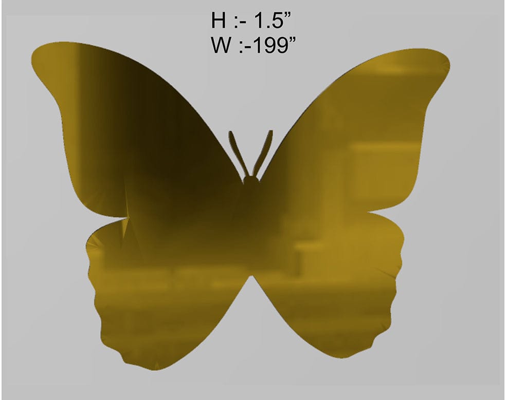 My Store ACRYLIC CUTOUT BUTTERFLY 1.5" (6PCS/PKT) ACRYLIC CUTOUT