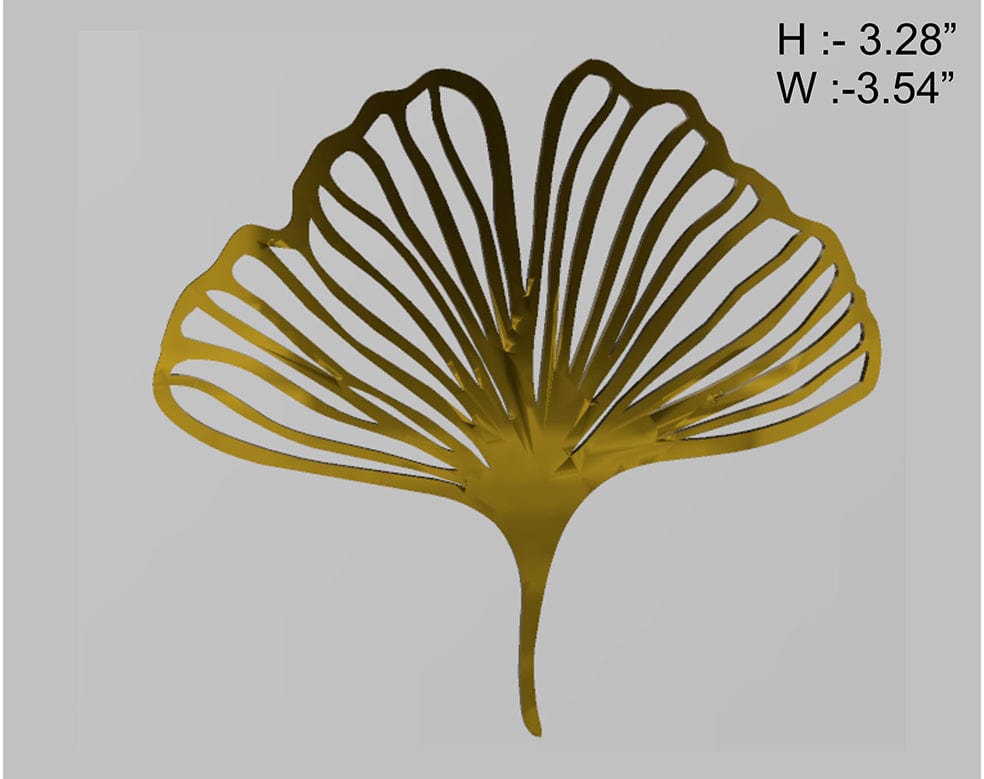 My Store ACRYLIC CUTOUT GINKGO LEAF (2PCS/PKT) ACRYLIC CUTOUT