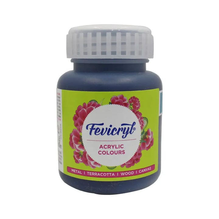 Crafteria Black Pidilite Fevicryl Acrylic Colours 100ml