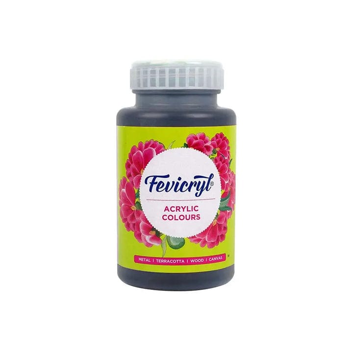 Crafteria Black Pidilite Fevicryl Acrylic Colours 500ml