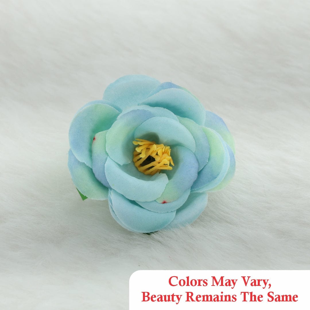 Crafteria Dusty Green Fabric Rose Artificial flowers D02
