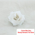 Crafteria White Velvet Rose Artificial flowers D06