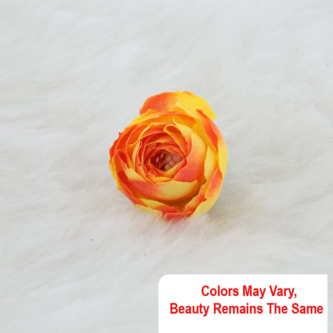 Crafteria Red Yellow Small Peony Artificial flowers D07