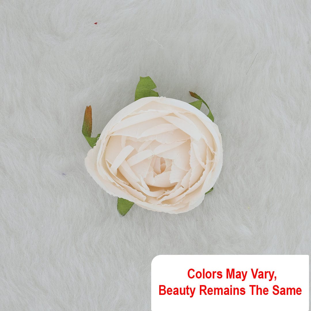 Crafteria Off White Heavy Rose Artificial flowers D15