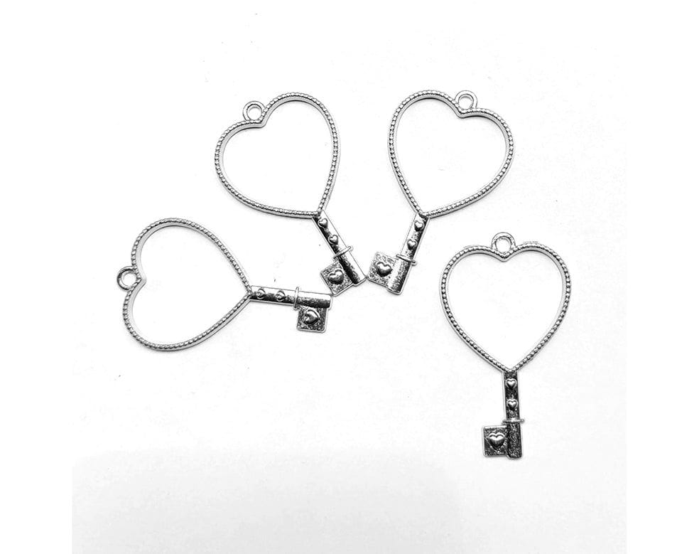 Crafteria GOLD HEART KEY BEZELS