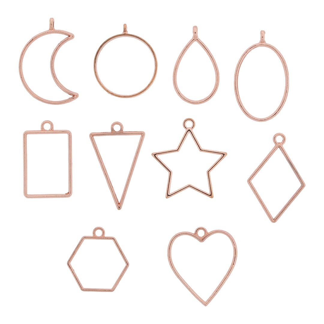 Crafteria Rose Gold 10 In 1 Bezels Set