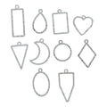 Crafteria Silver 10 In 1 Embossed Bezels Set