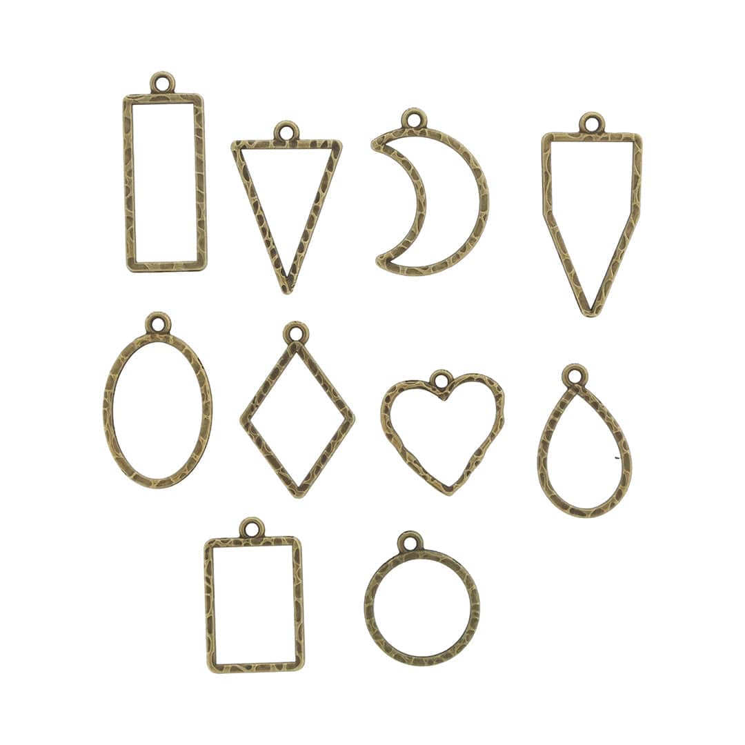 Crafteria Antique 10 In 1 Embossed Bezels Set