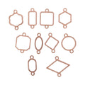 Crafteria Rose Gold 10 In 1 Rakhi Bezels Set