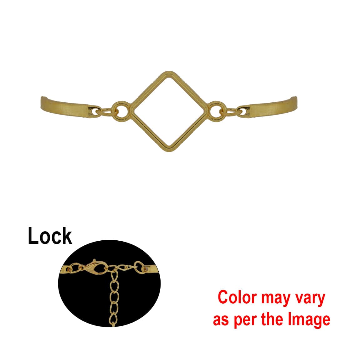 Crafteria Gold 1Pc Diamond Bracelet Bezels