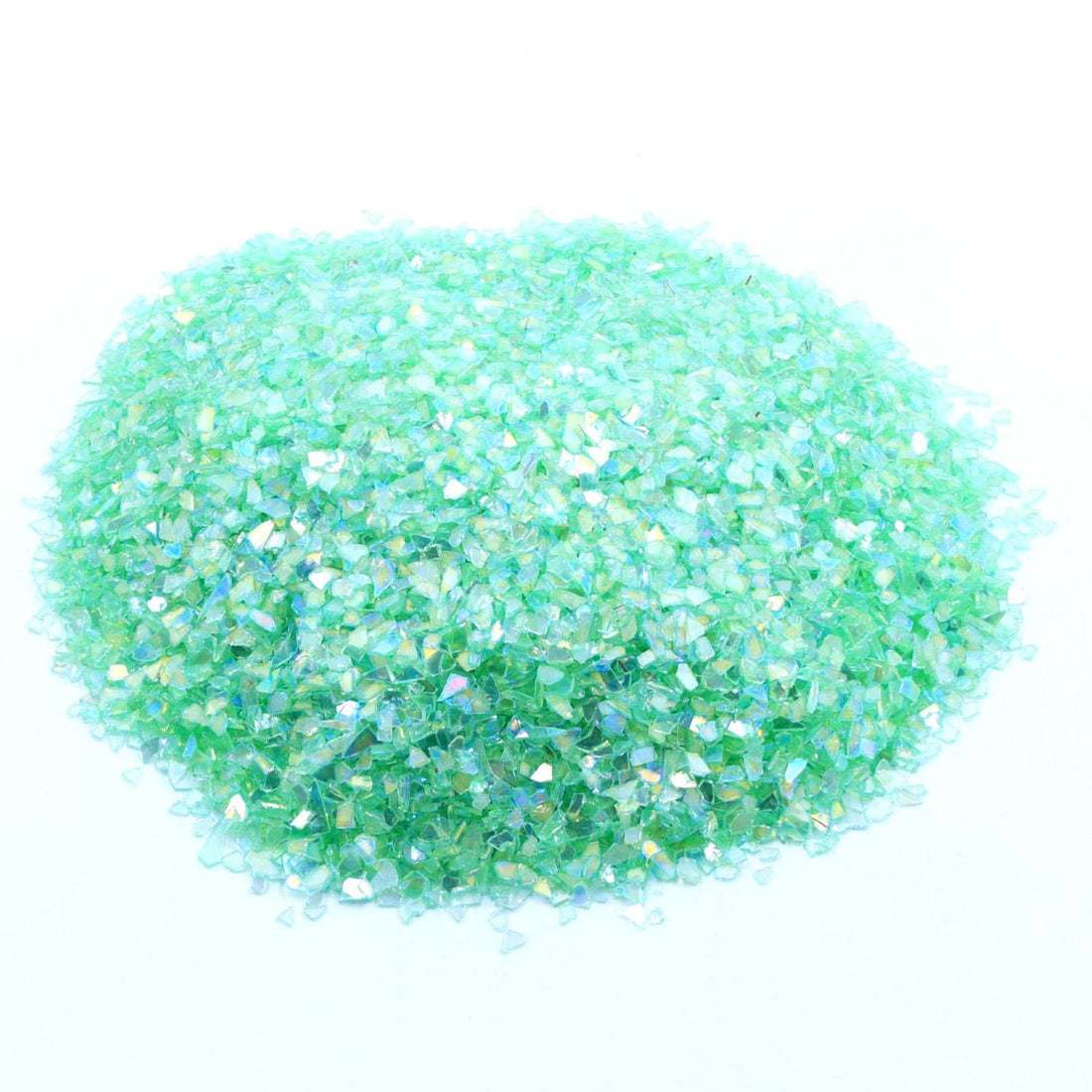 My Store Peach Small Rainbow Glass Chips (500gms)