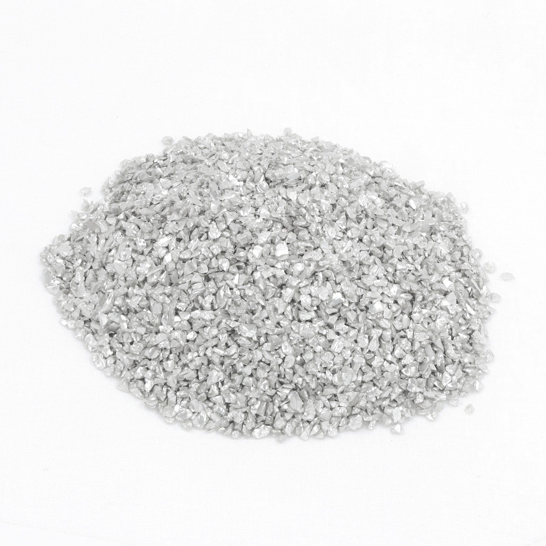Crafteria SILVER Small Metallic Glass Granules (500Gms)