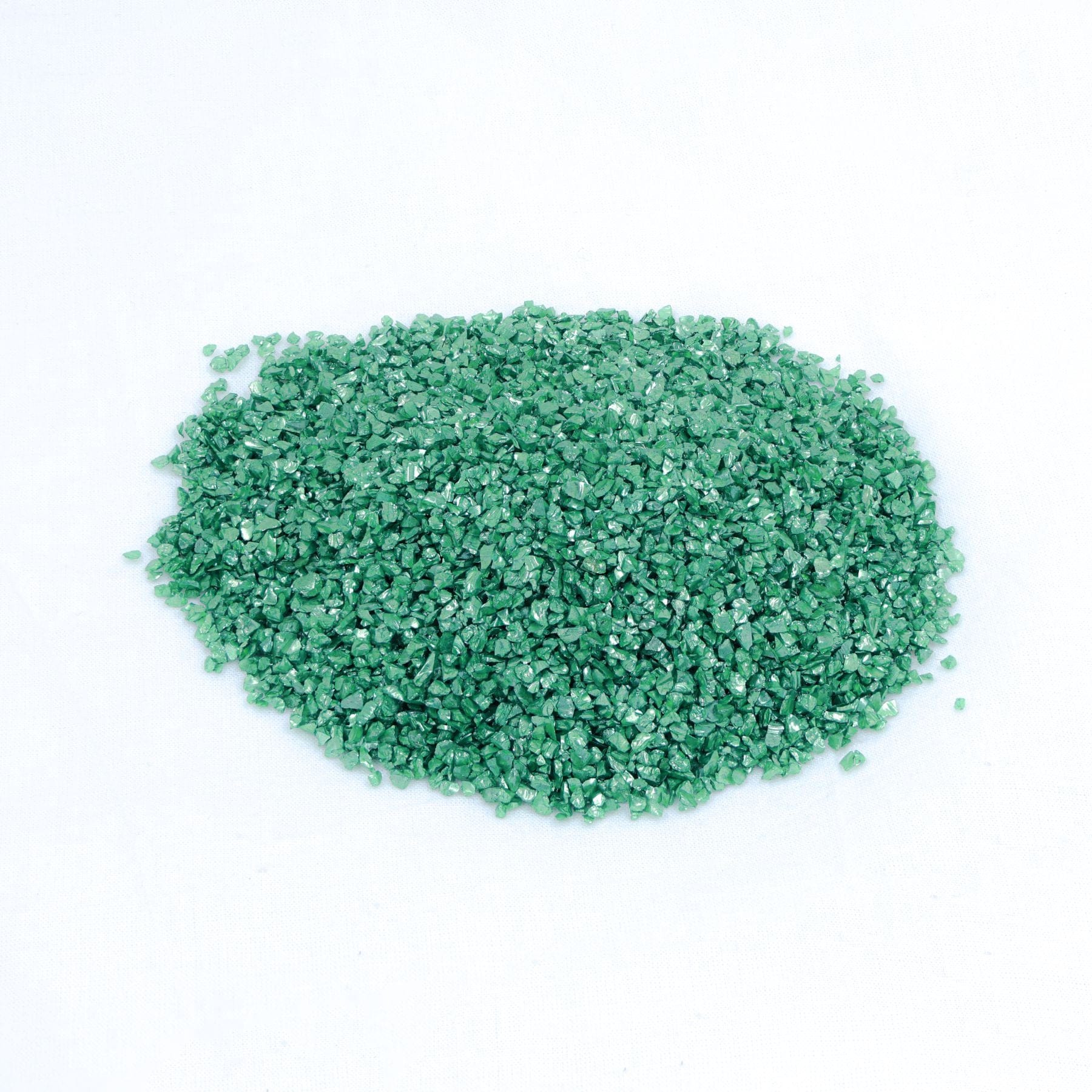 Crafteria GREEN Small Metallic Glass Granules (500Gms)