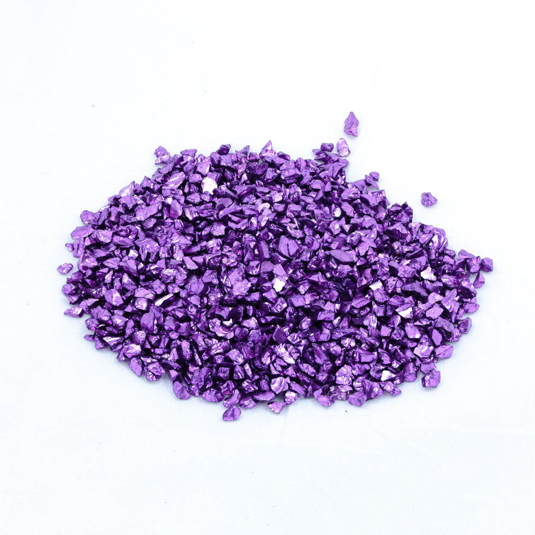Crafteria PURPLE Small Metallic Glass Granules (500Gms)