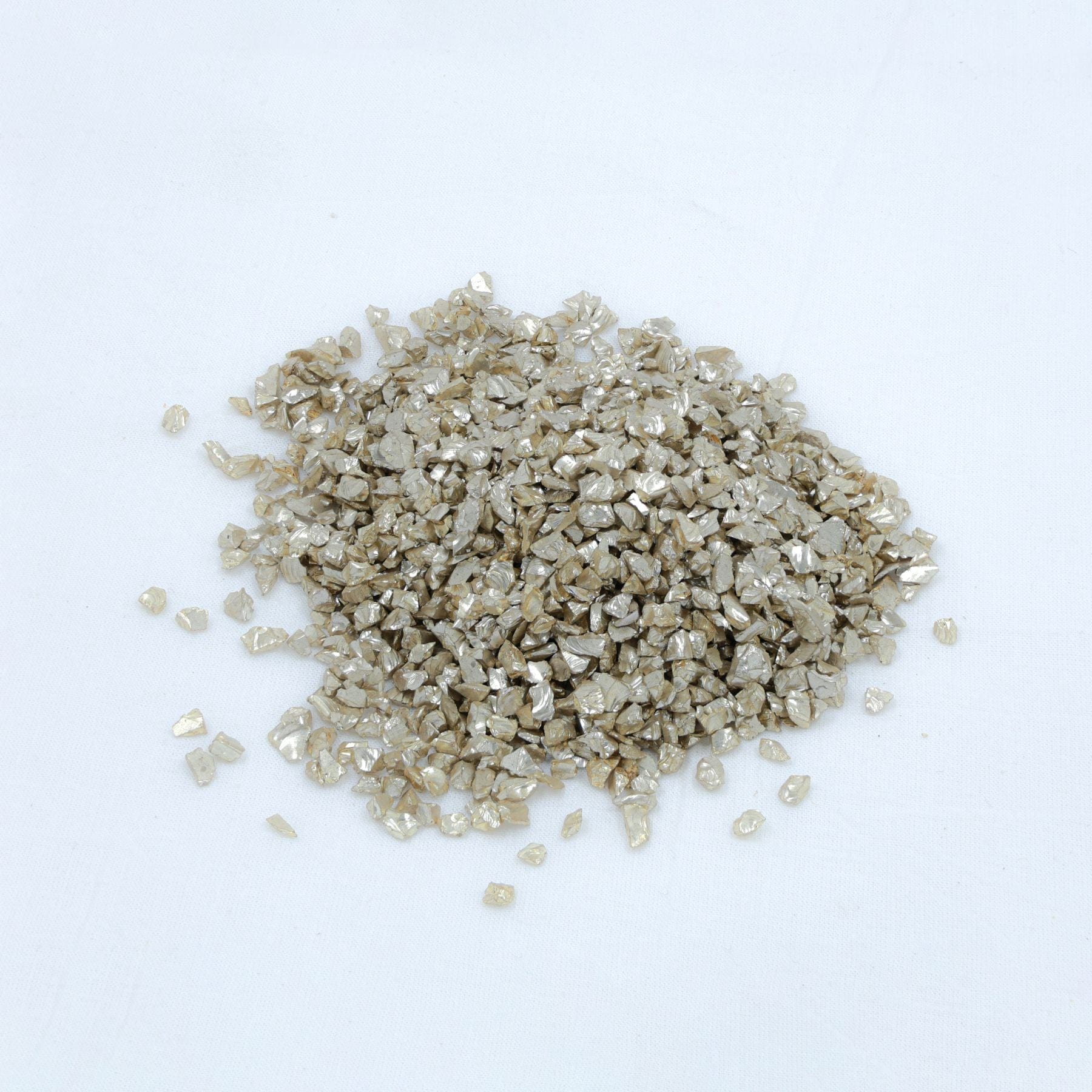Crafteria CHAMPAGNE Big Metallic Glass Granules (500Gms)