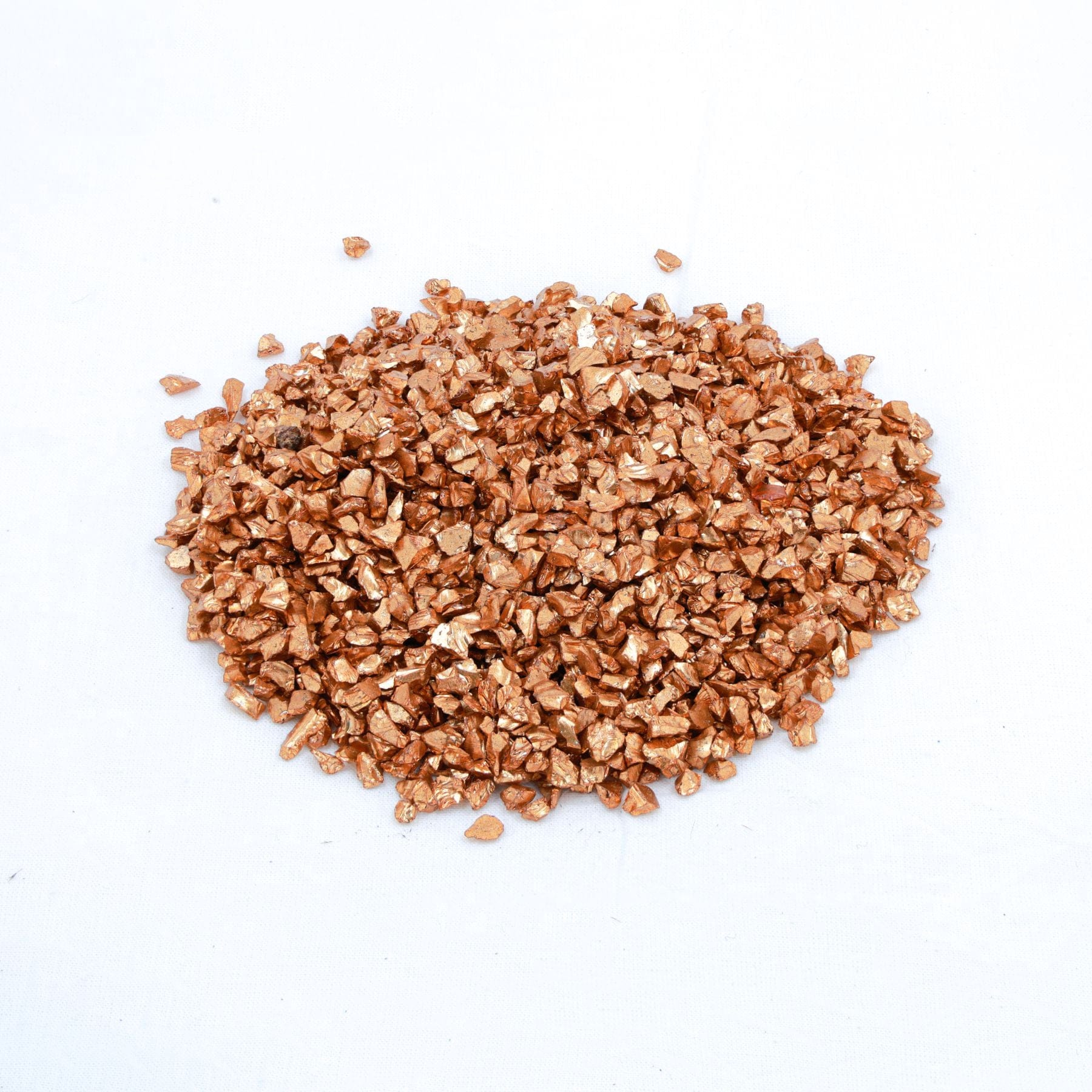 Crafteria BROWN (BRONZE) Big Metallic Glass Granules (500Gms)