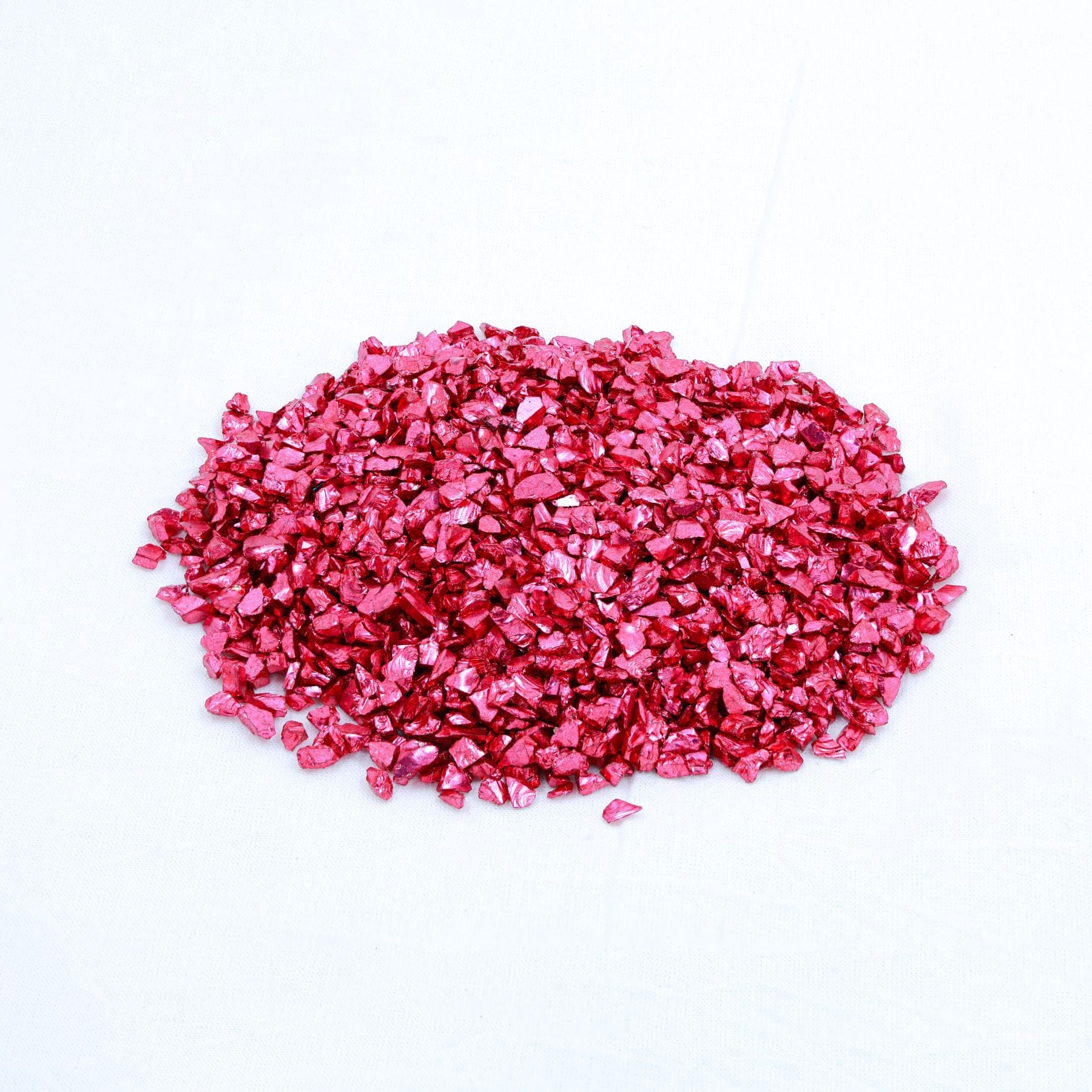 Crafteria MAROON Big Metallic Glass Granules (500Gms)