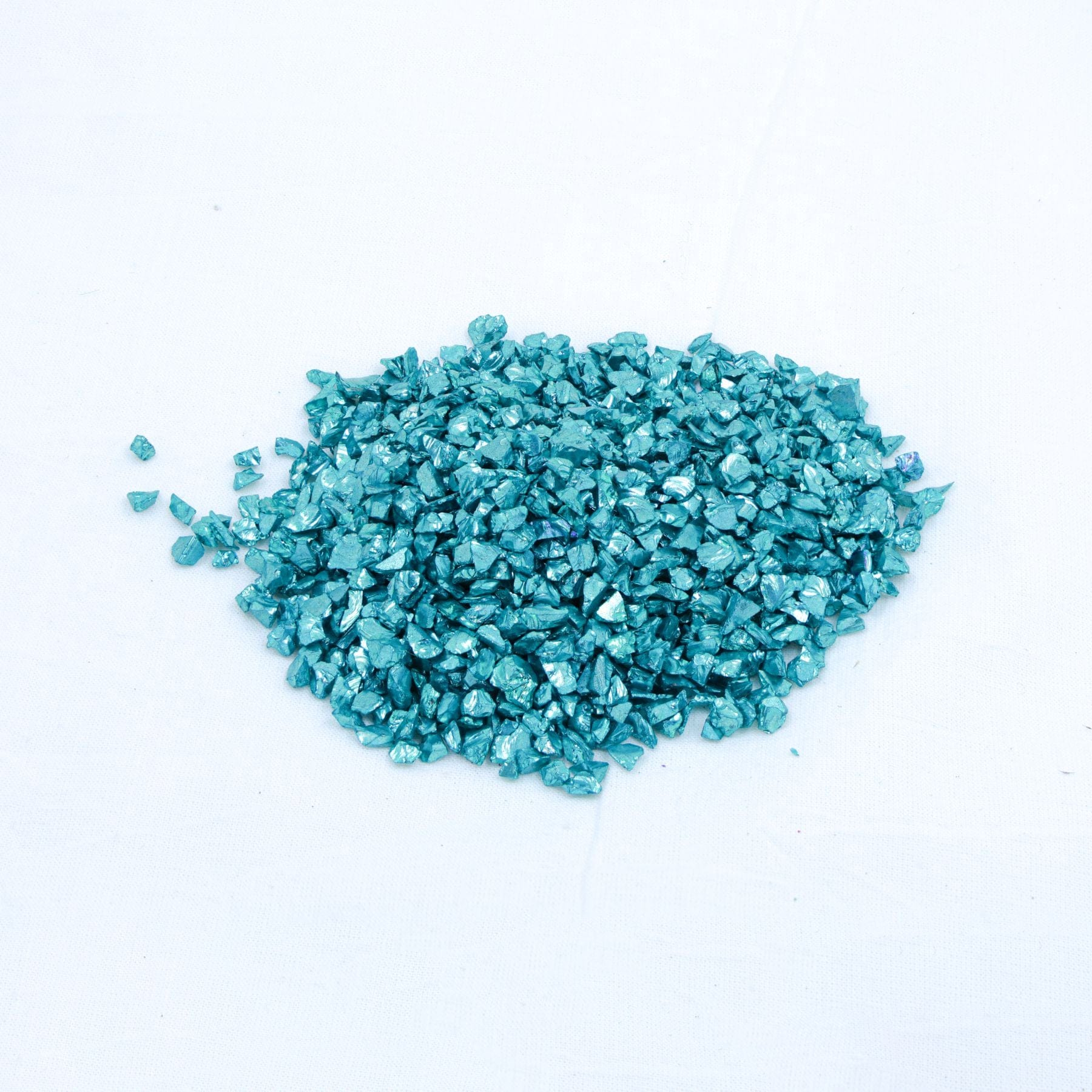 Crafteria TORQUISE Big Metallic Glass Granules (500Gms)