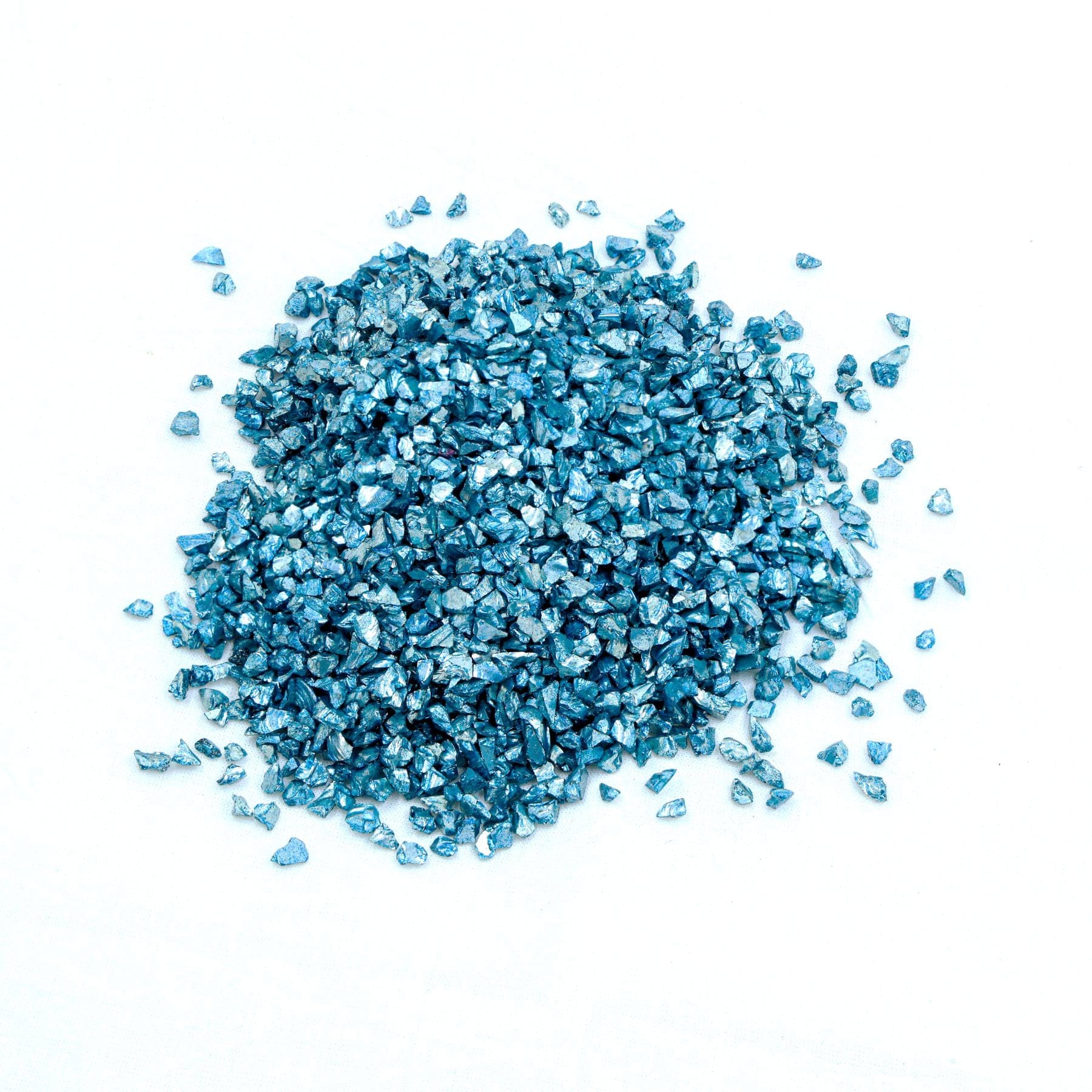 Crafteria GREY Big Metallic Glass Granules (500Gms)