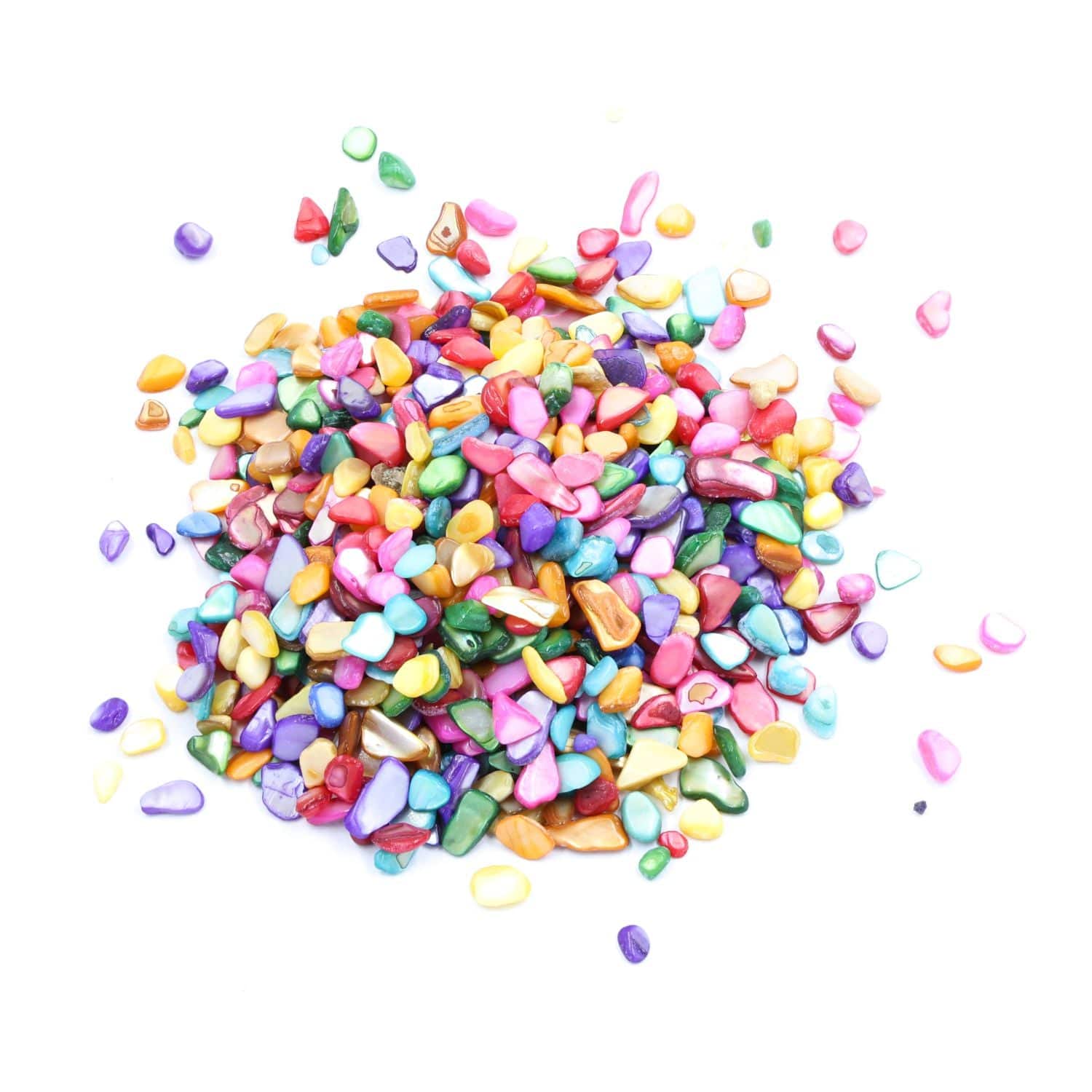 Crafteria Multicolor Shell Stone Granules (500gms)