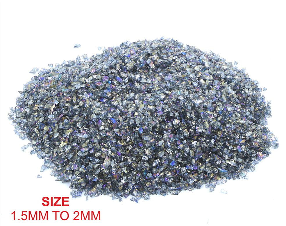 Crafteria GREY SMALL RAINBOW GLASS GRANULES