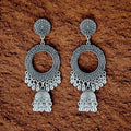 Crafteria Oxidized Silver Jhumka Design 8