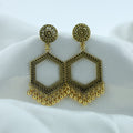 Crafteria Oxidized Gold Jhumka Design 16