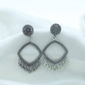 Crafteria Oxidized Silver Jhumka Design 22