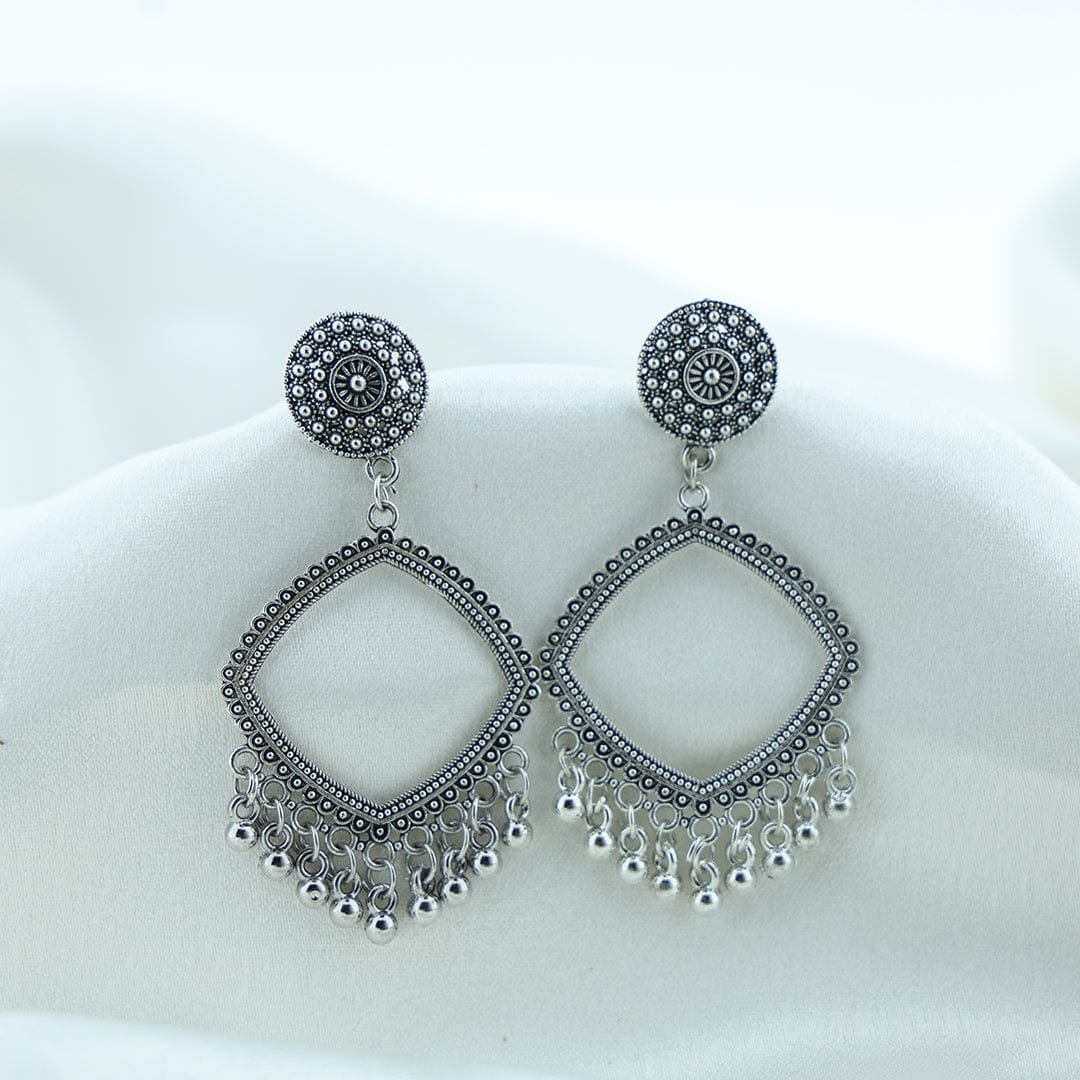 Crafteria Oxidized Silver Jhumka Design 22