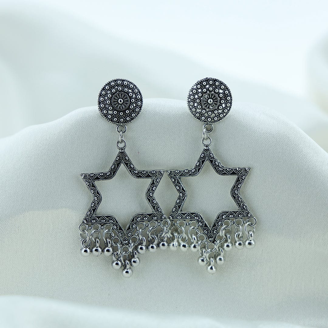 Crafteria Oxidized Gold Jhumka Design 23