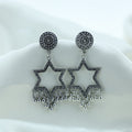 Crafteria Oxidized Silver Jhumka Design 23
