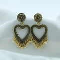 Crafteria Oxidized Gold Jhumka Design 24