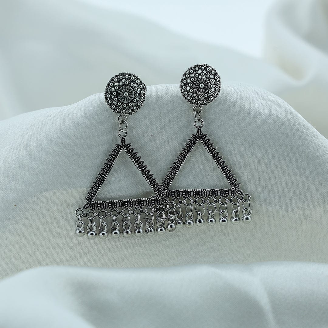 Crafteria Oxidized Gold Jhumka Design 27