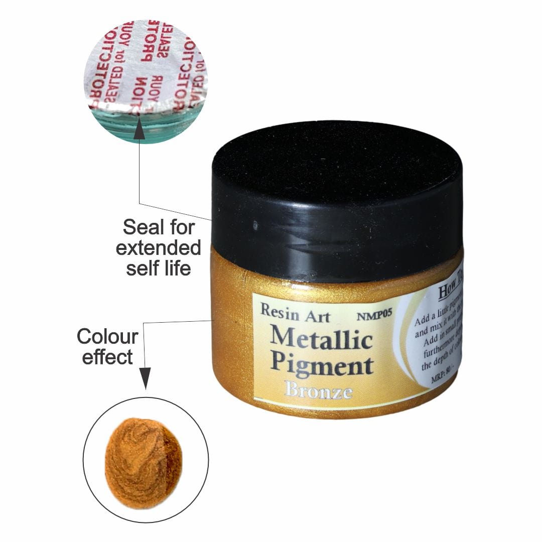 JUST CRAFT IT METALLIC RESIN PIGMENT Bronze Metallic Pigment
