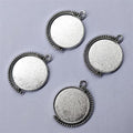 Crafteria SILVER PENDANT BEZELS D-11
