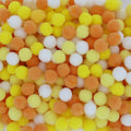 Crafteria Orange & Yellow Monochrome 1 Cm Pom Pom Heavy