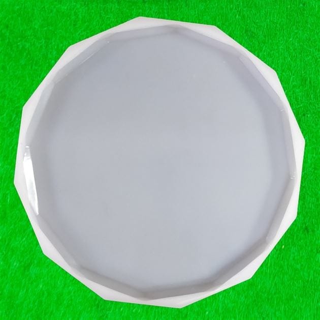 My Store Silicon Mould 14" ROUND DIAMOND CUT TRAY MOULD