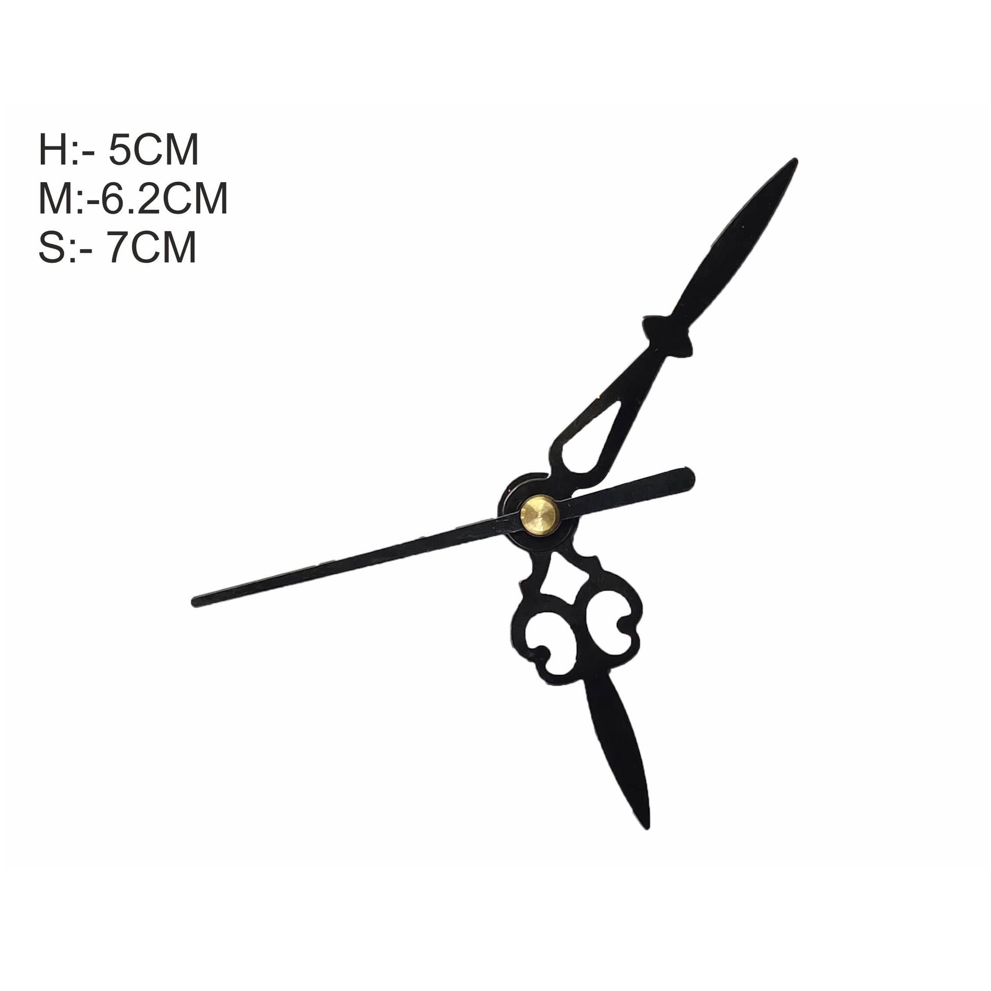 Crafteria SMALL / BLACK Clock Maharaja Hands