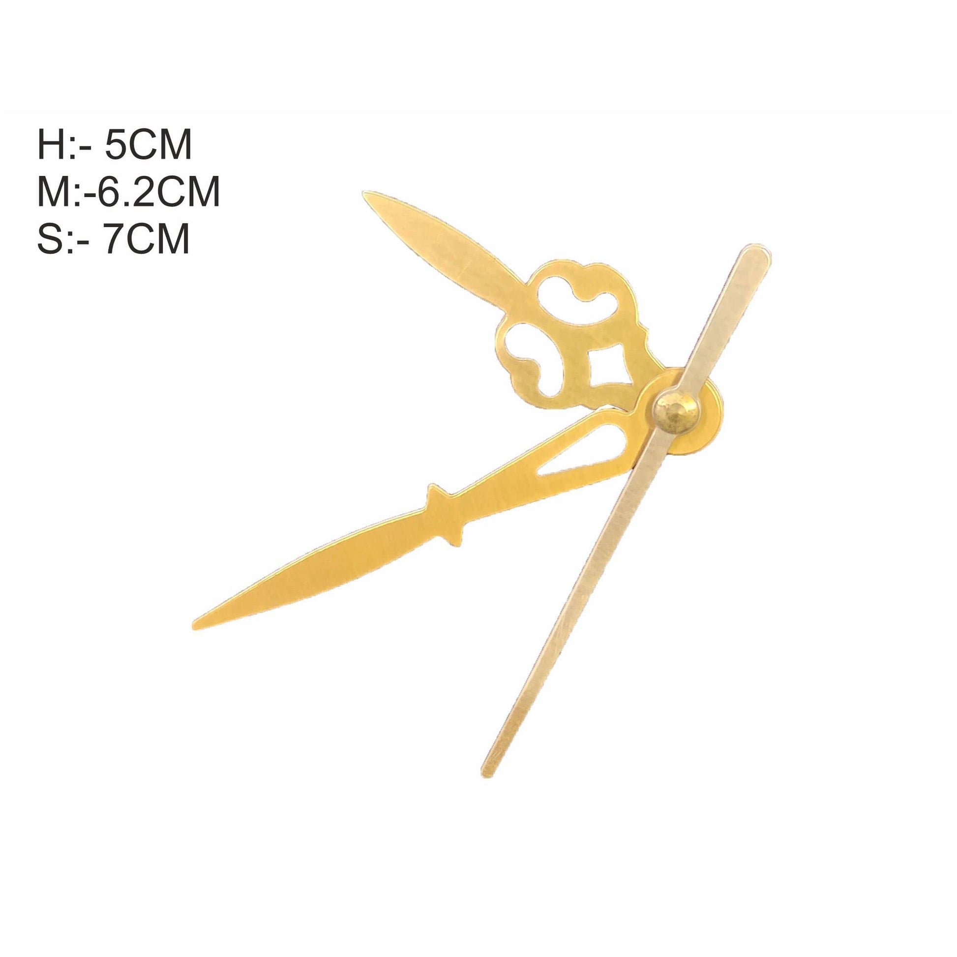 Crafteria SMALL / GOLD Clock Maharaja Hands