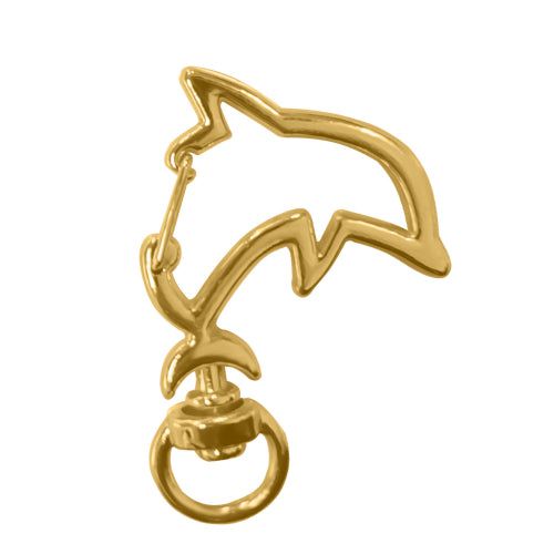 Crafteria DOLFIN / GOLD DESIGNER LOBSTER KEYCHAIN