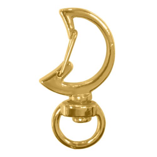 Crafteria HELF MOON / GOLD DESIGNER LOBSTER KEYCHAIN