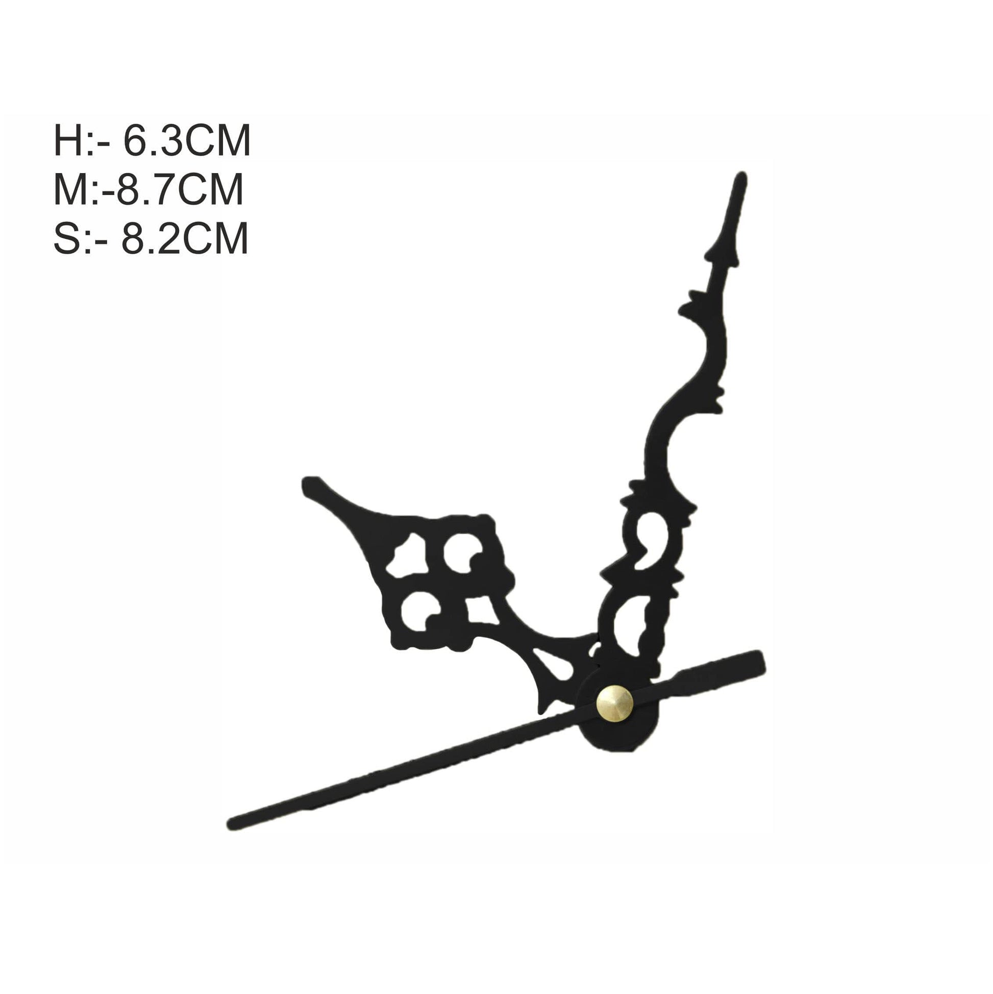 Crafteria MEDIUM / BLACK Clock Maharaja Hands