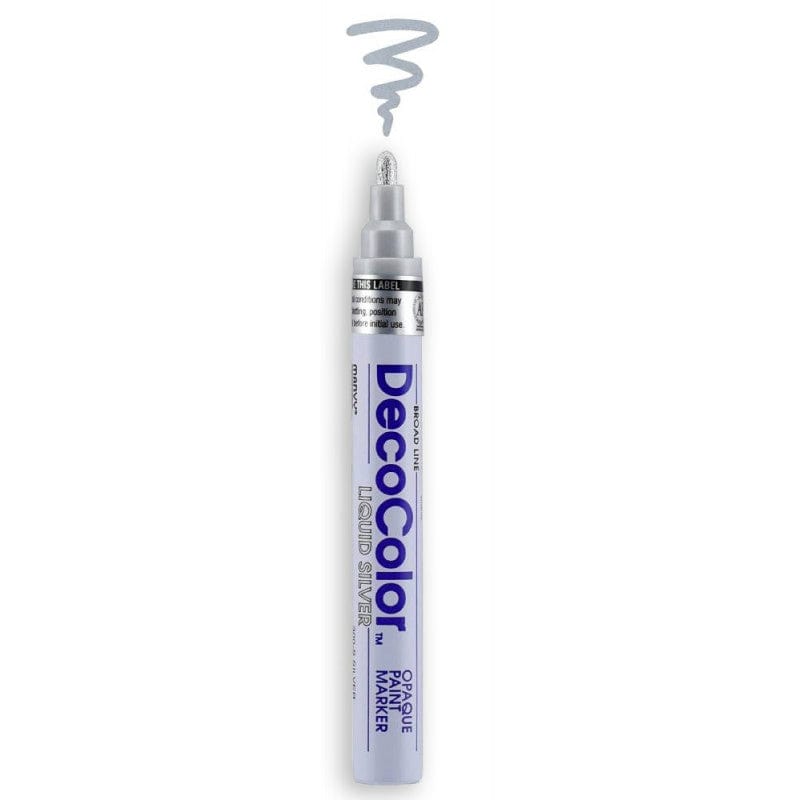 MARVY UCHIDA GOLD (Liquid Gold) Deco Color Broad Line Opaque paint Marker
